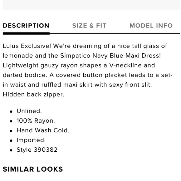 Lulus | Simpatico Navy Blue Maxi Dress button front - Picture 8 of 8